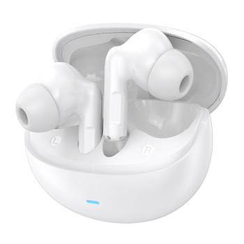 CELEBRAT earphones με θήκη φόρτισης W80, True Wireless, 13mm, 30/230mAh, λευκά