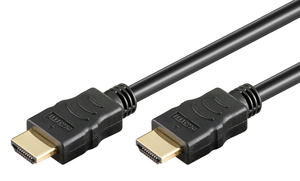 GOOBAY καλώδιο HDMI 80101 με Ethernet, soft, 4K/60Hz, 18 Gbps, 1m, μαύρο