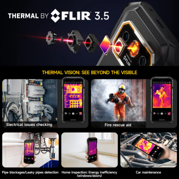 ULEFONE smartphone Armor 27T Pro Plus, 6.78″, 12/256GB, 5G, 10600mAh, FLIR 3.5, IP68/IP69K, μαύρο