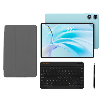 TECLAST tablet P50 με πληκτρολόγιο/στυλό αφής/θήκη, 11″, 4/128GB, 4G, Android 15, 7000mAh, μπλε