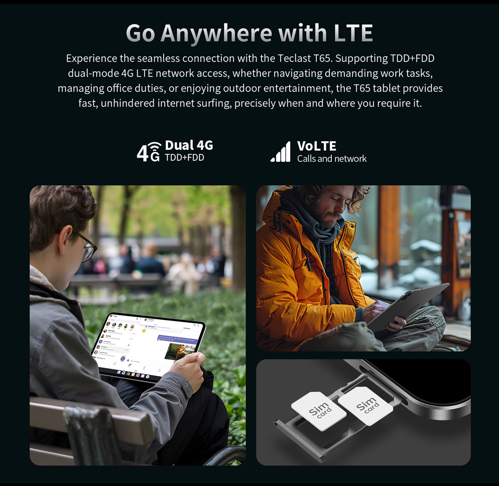 TECLAST tablet T65, 13.4", 6/128GB, 4G, Android 15, 8000mAh, γκρι - Image 5