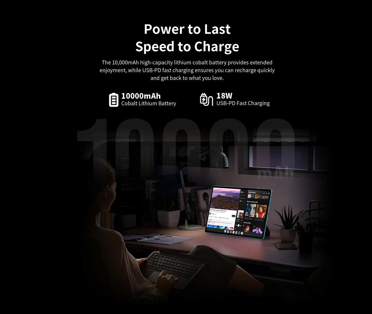 TECLAST tablet T70, 14", 8/128GB, 4G, Android 14, 10000mAh, μπλε - Image 3