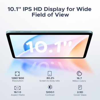 DOOGEE tablet Tab A9 Pro με πληκτρολόγιο/ποντίκι/στυλό αφής/θήκη, 10.1″, 4/128GB, Android 15, 6580mAh, γκρι