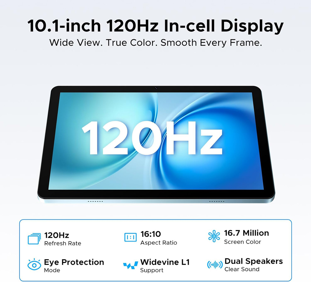 DOOGEE tablet Tab G5, 10.1", 3/128GB, 4G, Android 16, 7500mAh, μαύρο - Image 3