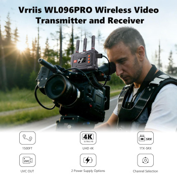 VRRIIS HDMI σύστημα ασύρματης μετάδοσης βίντεο WL096 Pro, 4K, 5GHz, έως 450m