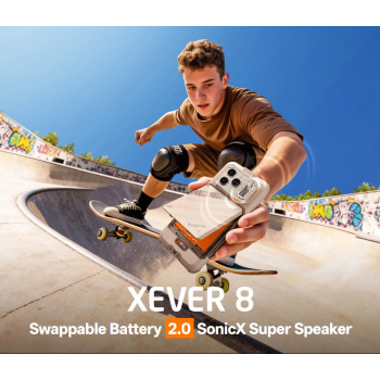 RUGONE smartphone Xever 8, 6.50″, 8/128GB, 4800mAh, IP68/IP69K/MIL-STD-810H, μαύρο