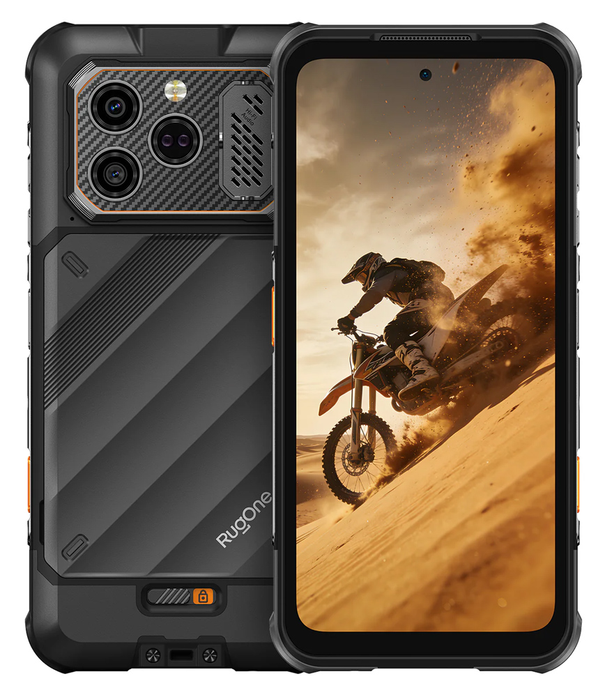 RUGONE smartphone Xever 8, 6.50", 8/128GB, 4800mAh, IP68/IP69K/MIL-STD-810H, μαύρο