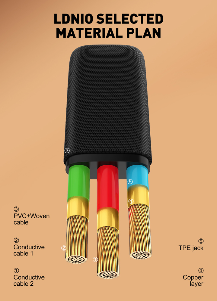 LDNIO καλώδιο Lightning σε USB LS242i, flat, 30W, 480Mbps, 2m, μαύρο - Image 4