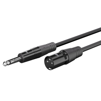 GOOBAY καλώδιο ήχου 6.35mm σε XLR 80052, 3m, μαύρο