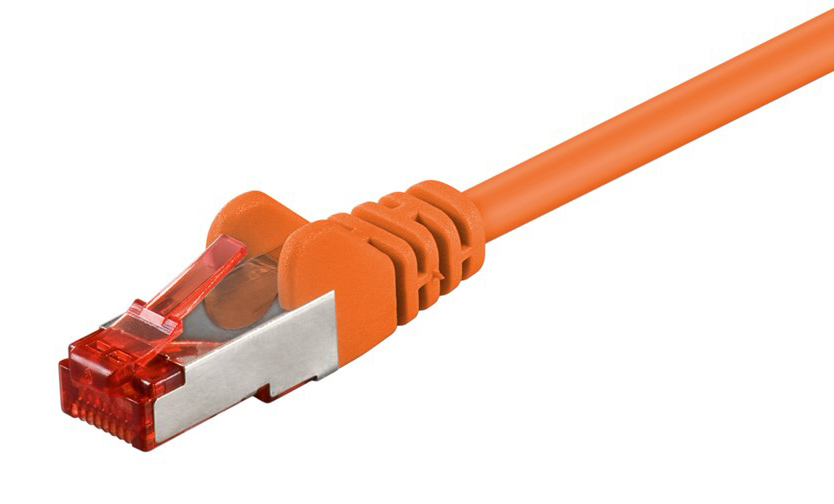 GOOBAY καλώδιο δικτύου 93468, CAT 6 S/FTP, copper, 250MHz, 1m, πορτοκαλί