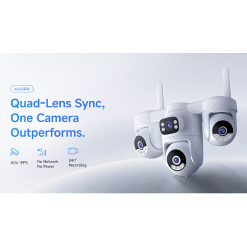 VSTARCAM smart ηλιακή κάμερα AG623FR, four-lens, 3MP, 4G, SD, PTZ, IP66