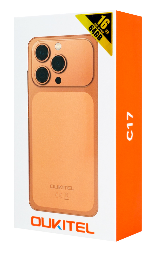 OUKITEL smartphone C17, 6.52", 4/64GB, 5000mAh, πορτοκαλί - Image 4