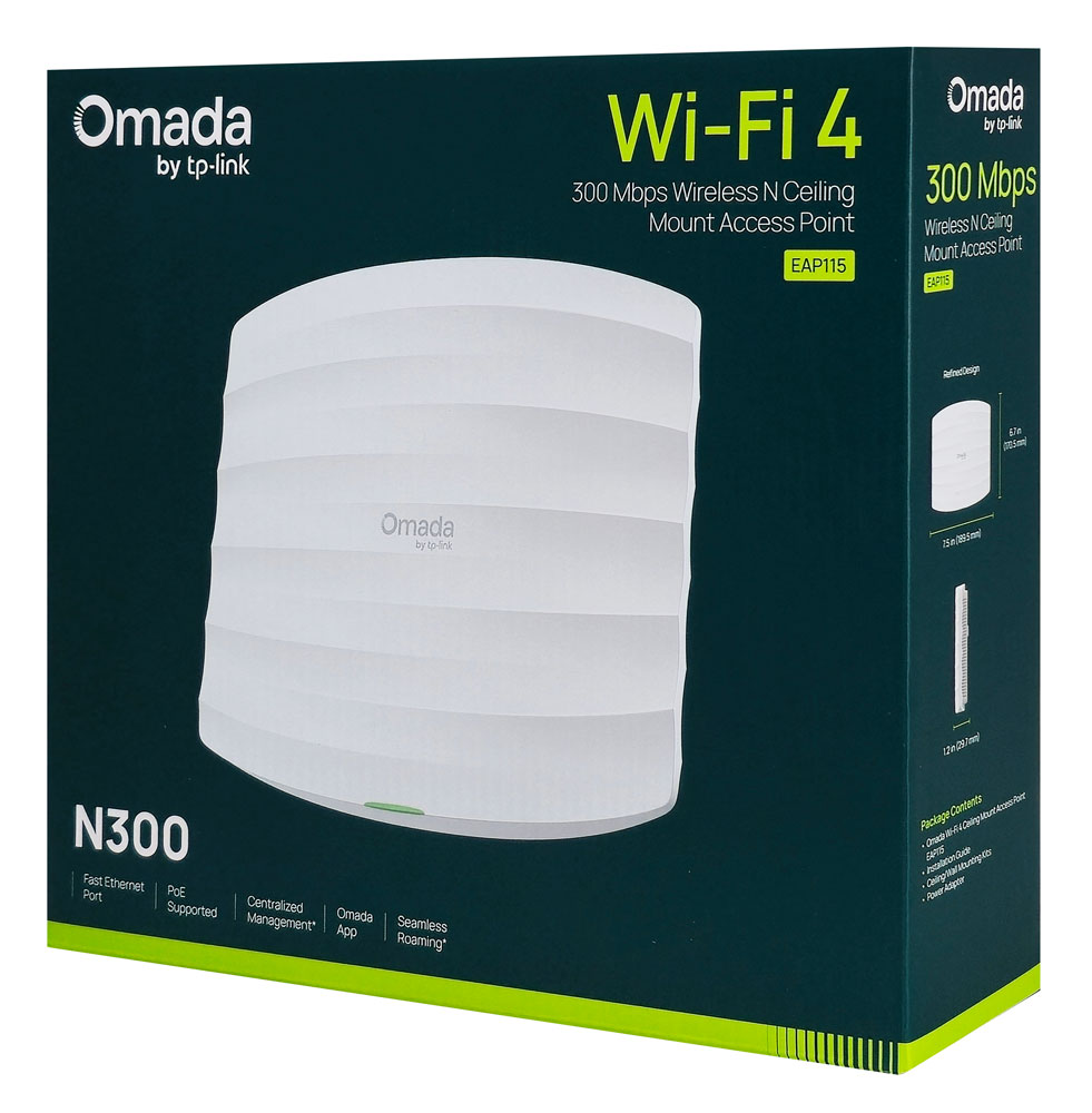 TP-LINK access point EAP115, 300Mbps, οροφής, V4.30 - Image 5