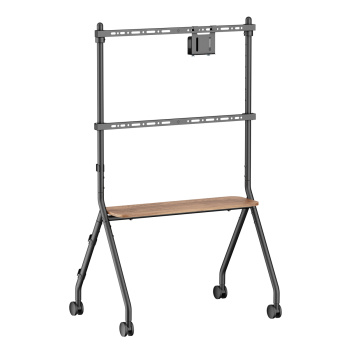 BRATECK βάση τηλεόρασης δαπέδου FS66-46F-01, 37-86″, έως 80kg, με ράφι & ροδάκια