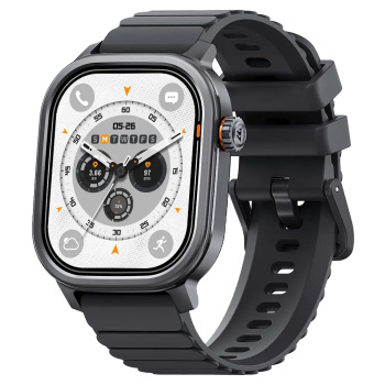 KOSPET smartwatch Pulse, heart rate, 1.96″ AMOLED, IP68, μαύρο