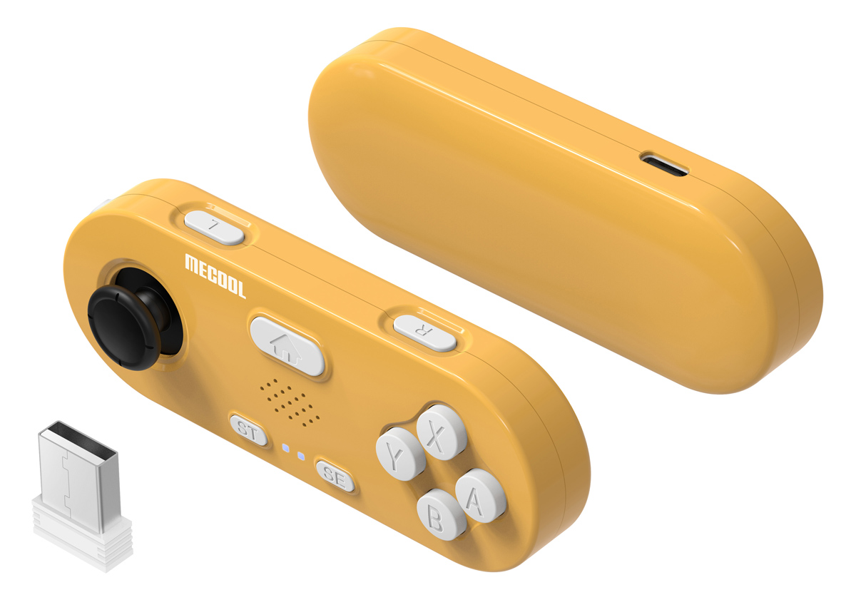 MECOOL σετ ασύρματων motion gamepad KidzMove GM2 για smart TV & TV Box, κίτρινο, 2τμχ - Image 4