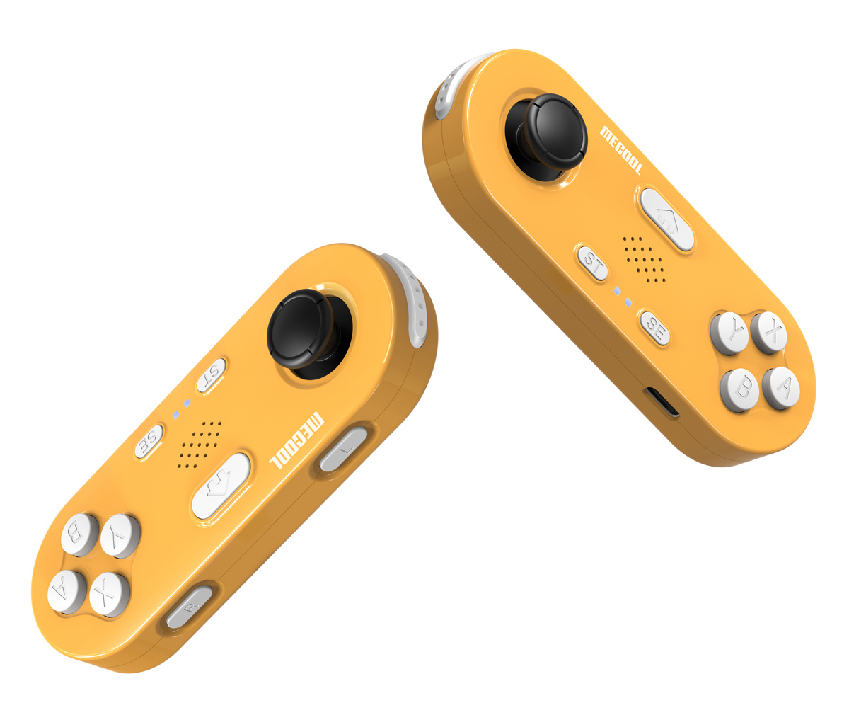 MECOOL σετ ασύρματων motion gamepad KidzMove GM2 για smart TV & TV Box, κίτρινο, 2τμχ