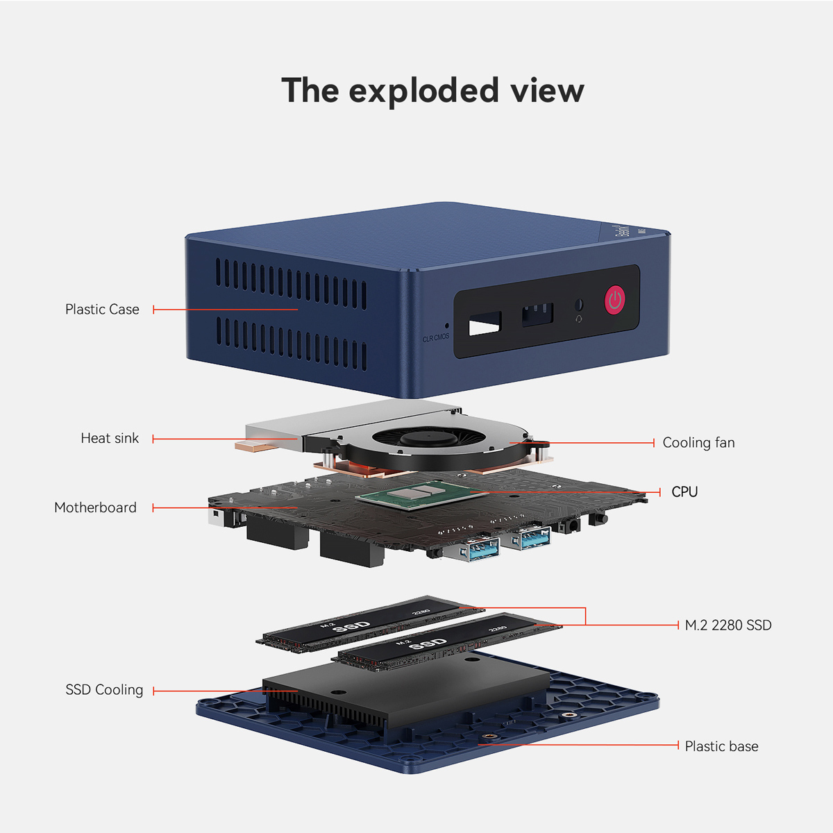 BEELINK mini PC Mini S13, Intel N150, 12GB, 512GB M.2, Windows 11 Pro - Image 3