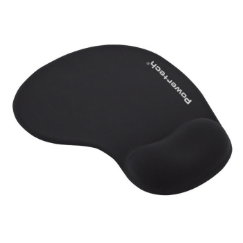 POWERTECH mouse pad PT-1611 με στήριγμα καρπού, 23x19x1.8cm, μαύρο