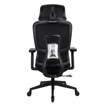 POWERTECH καρέκλα γραφείου PT-1633 με μπράτσα και ανάκλιση, ρυθμιζόμενο ύψος, μαύρη